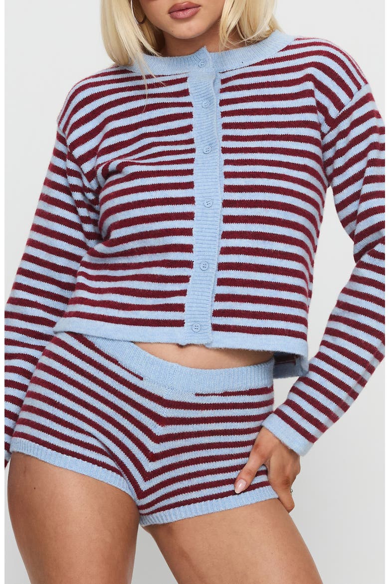 Kollens Striped Knit Cardigan, Main, color, BLUE MULTI