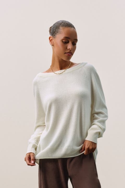 Azalea Cashmere Boatneck Sweater