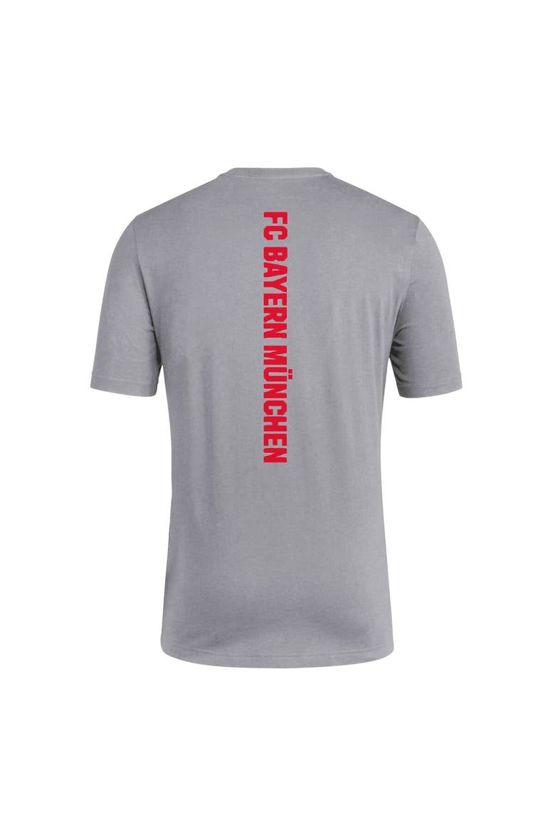 Men's adidas Gray Bayern Munich Three-Stripe T-Shirt, Alternate, color, Gray