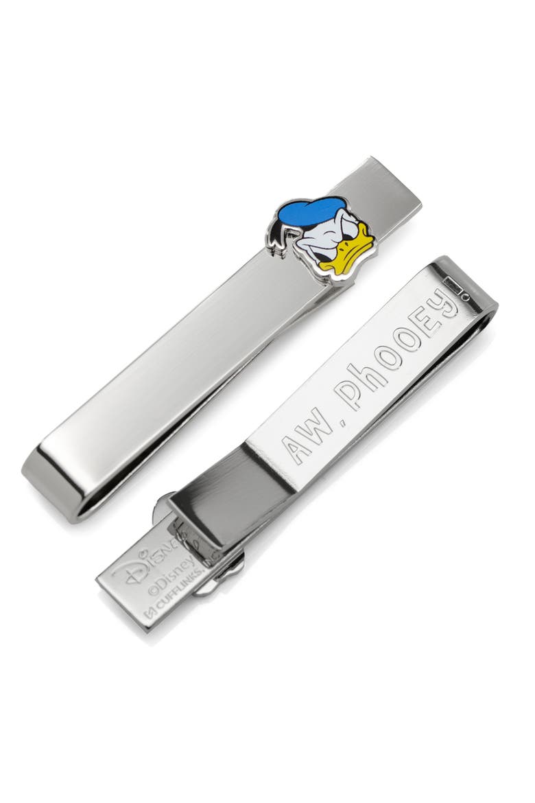 Donald Duck Tie Bar, Main, color, SILVER