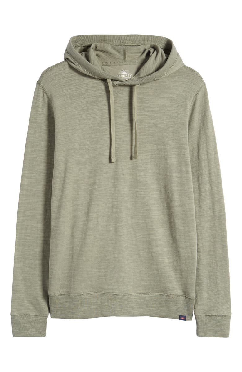 Faherty Sunwashed Organic Cotton Slub Hoodie, Alternate, color,