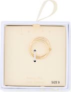 Leith Set of 3 Cubic Zirconia Skinny Band Rings