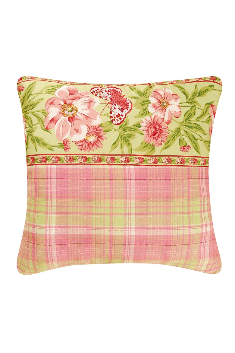 Primavera Pieced Throw Pillow, 16" x 16", Main, color, Pink