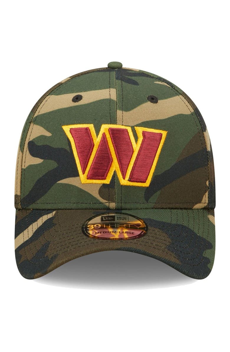 New Era Men's New Era Camo Washington Commanders Logo 39THIRTY Flex Hat, Alternate, color,