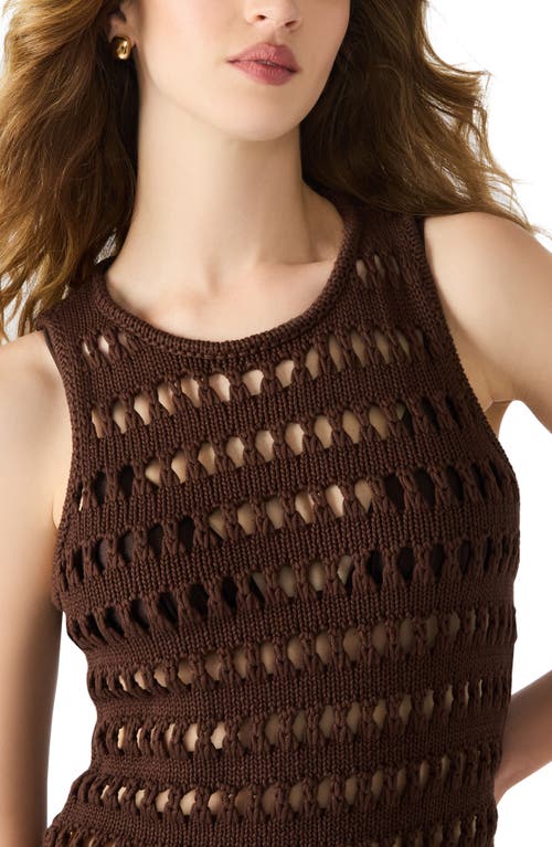 Steve Madden Sleeveless Knit Dress In Brown