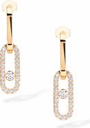 Messika Move Link Diamond Drop Earrings