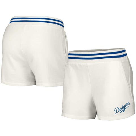 Women's Lusso  White Los Angeles Dodgers Maeg Tri-Blend Pocket Shorts