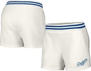 LUSSO Women's Lusso  White Los Angeles Dodgers Maeg Tri-Blend Pocket Shorts