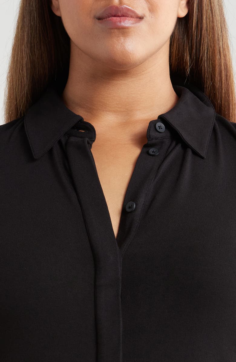 Universal Standard Elbe Button-Up Shirt, Alternate, color,