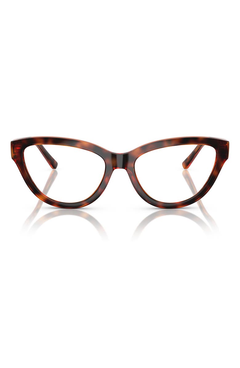 VOGUE 54mm Cat Eye Optical Glasses, Main, color, Dark Havana