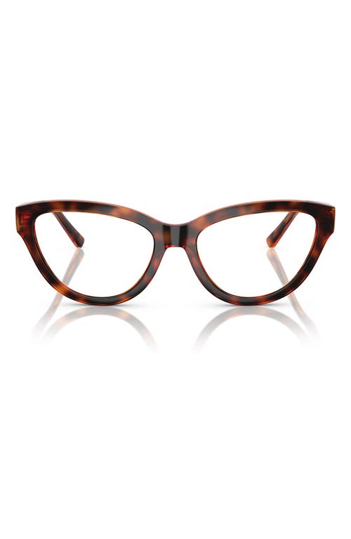 VOGUE 54mm Cat Eye Optical Glasses in Dark Havana 