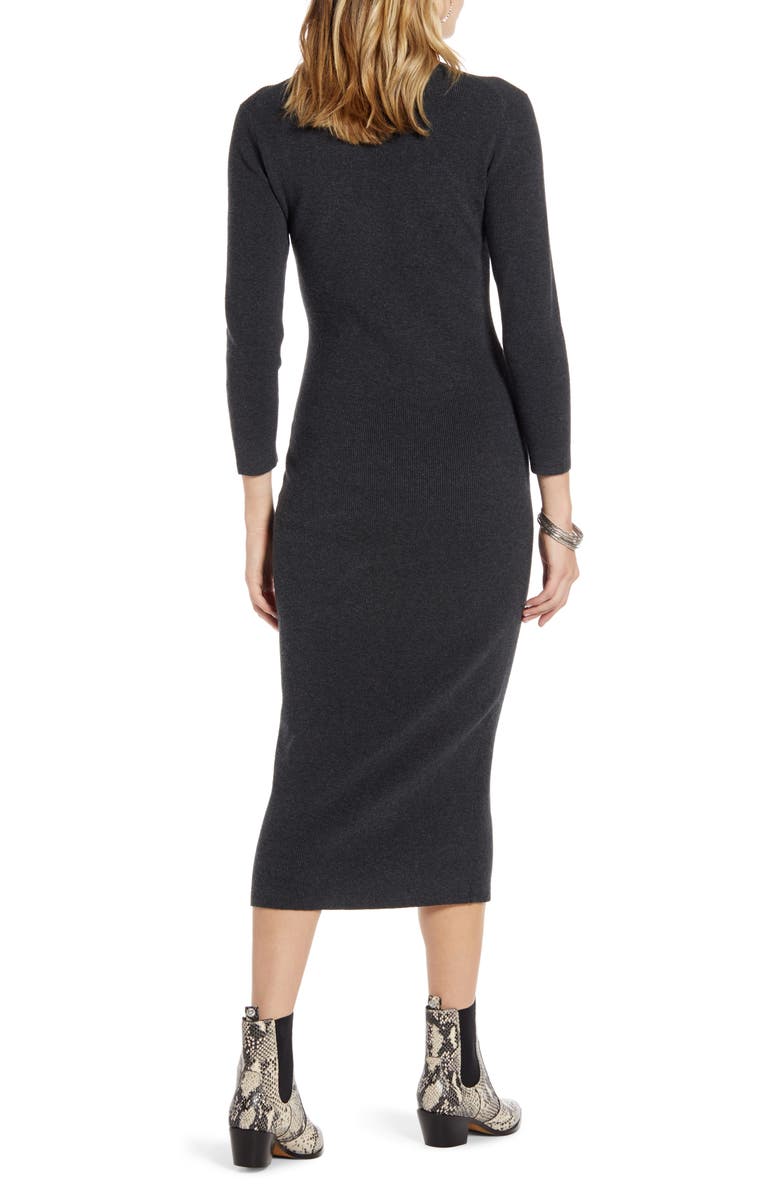Treasure & Bond Crewneck Long Sleeve Sweater Dress, Alternate, color, 