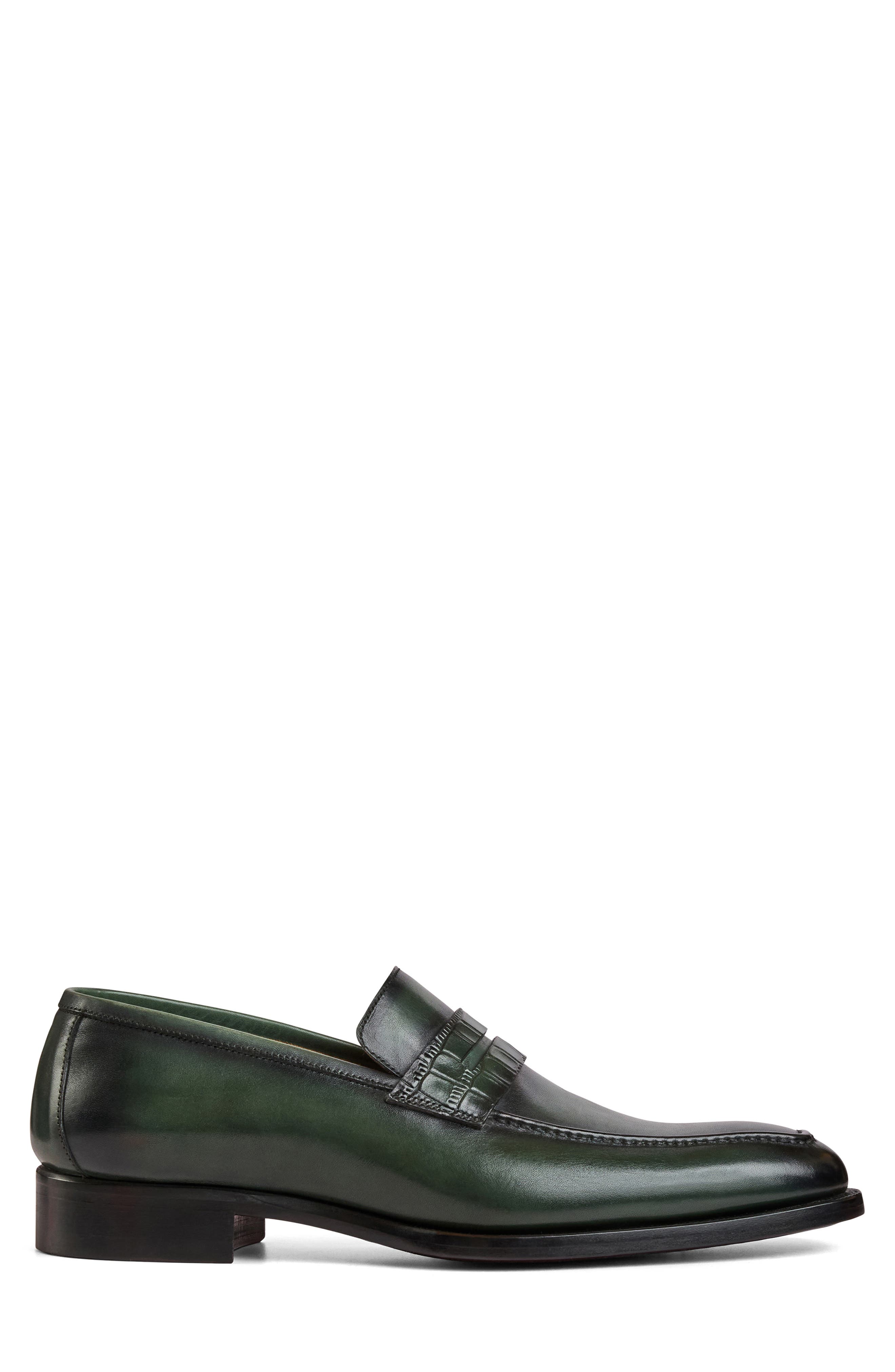 Emilio Penny Loafer, Alternate, color, GREEN CROC
