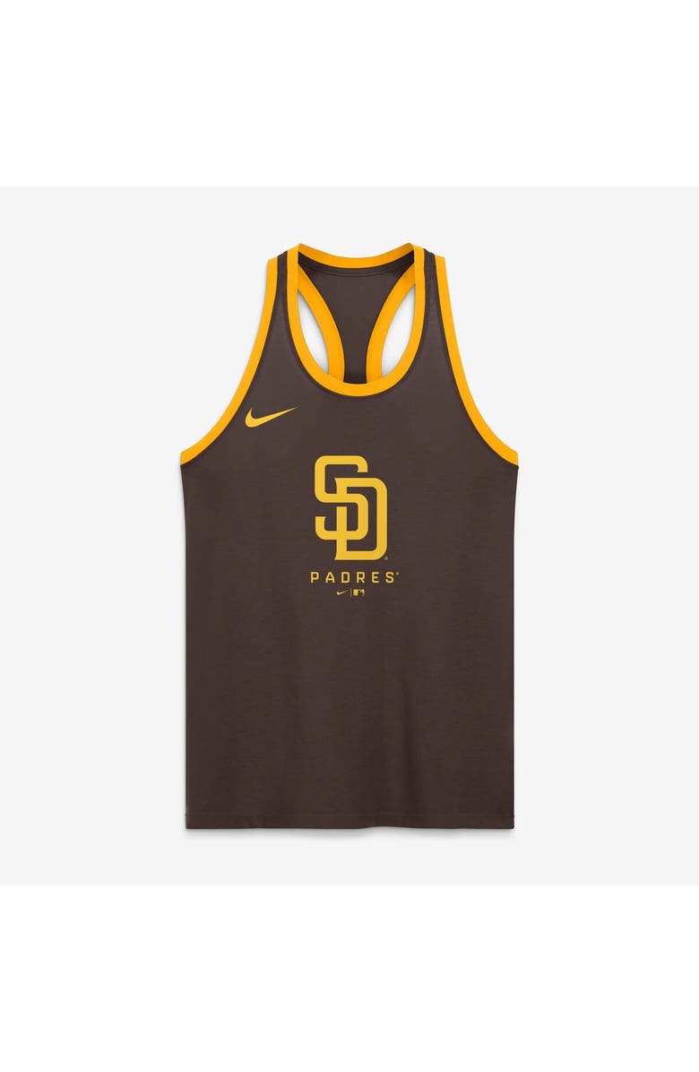 Nike Women's Nike Brown San Diego Padres Tri-Blend Dri-FIT Racerback Tank Top, Alternate, color, Brown