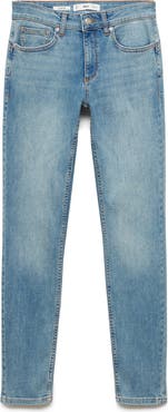 MANGO Coated Low Rise Push-Up Skinny Jeans