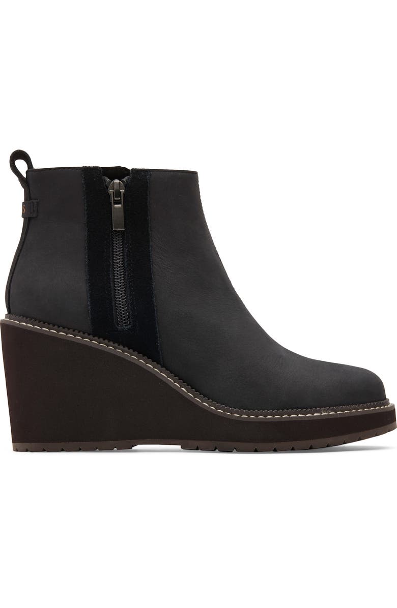 TOMS Raven Water Resistant Wedge Ankle Boot, Alternate, color,