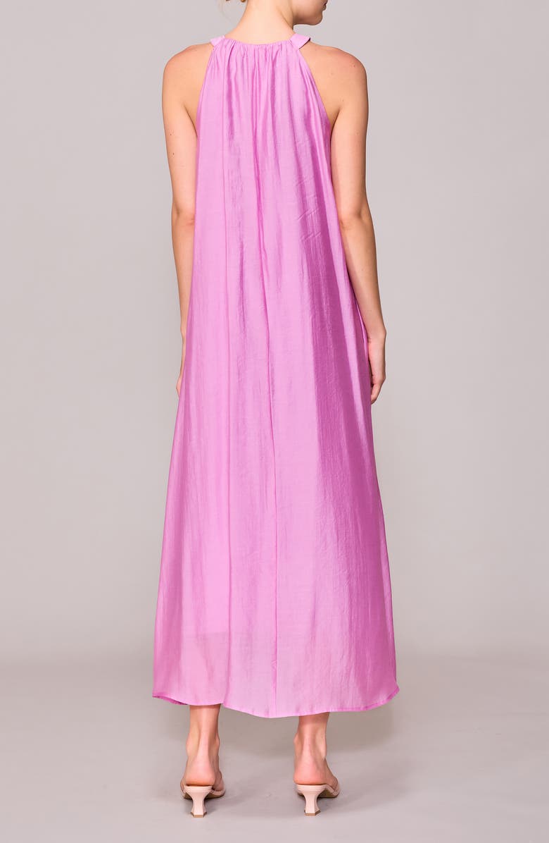 MELLODAY Half Placket Maxi Dress, Alternate, color, Orchid