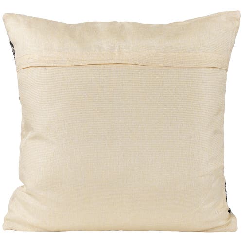 Northlight 20in Textured Block Handloom Woven Outdoor Square Throw Pillow