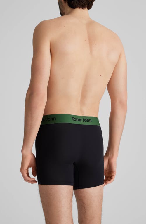 Tommy John Second Skin 4-inch Boxer Briefs In Black
