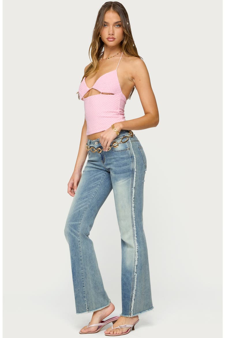 Lital Textured Halter Top, Alternate, color, LIGHT-PINK