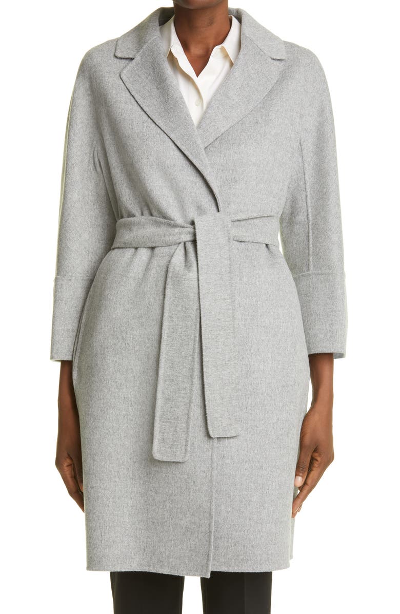 Max Mara Arona Double Face Wool Wrap Coat, Main, color, 