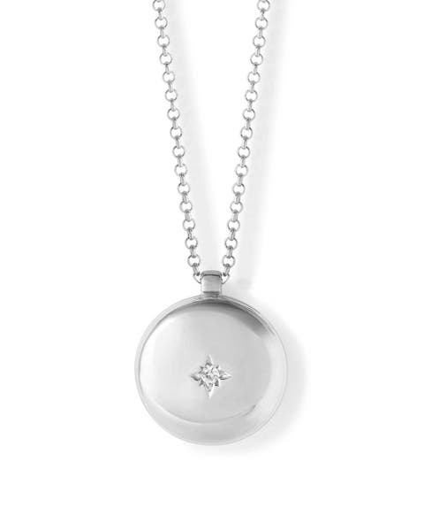 Silver Medium Biography Locket Necklace