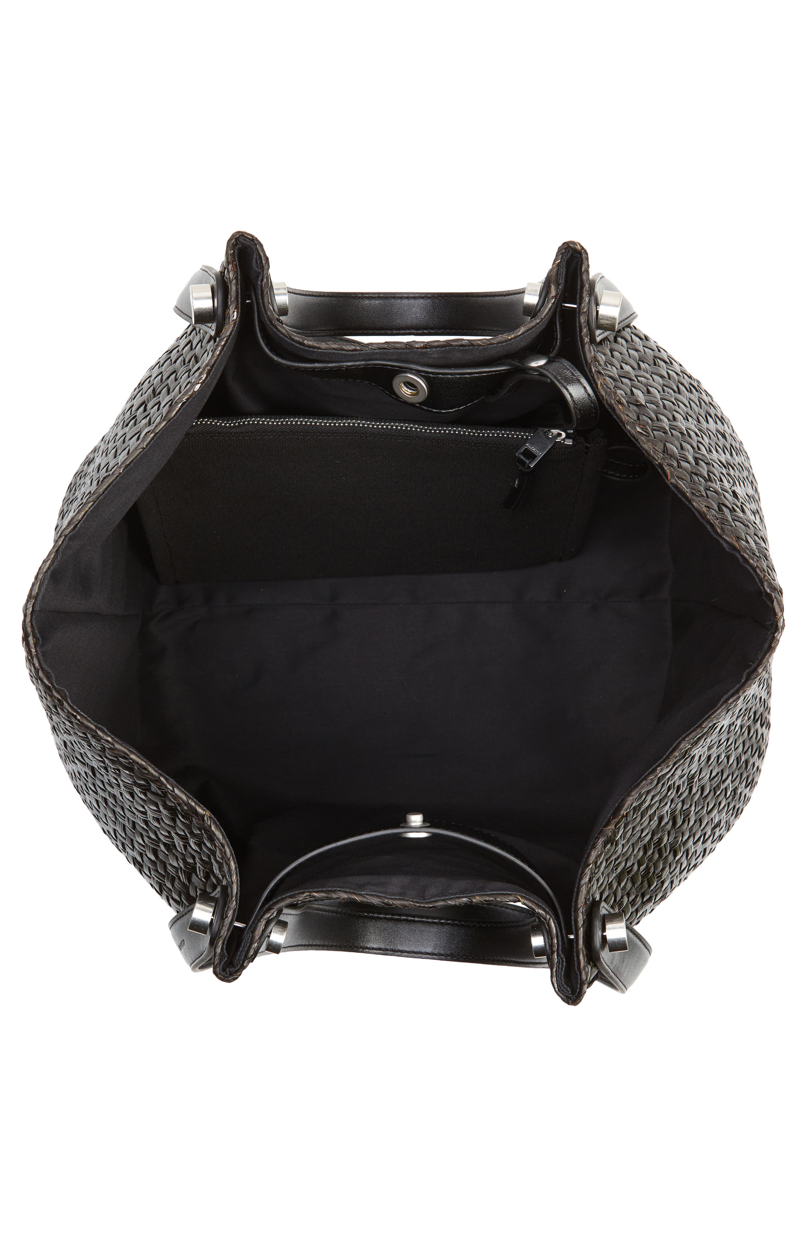 AllSaints Allington Straw Tote, Alternate, color, 