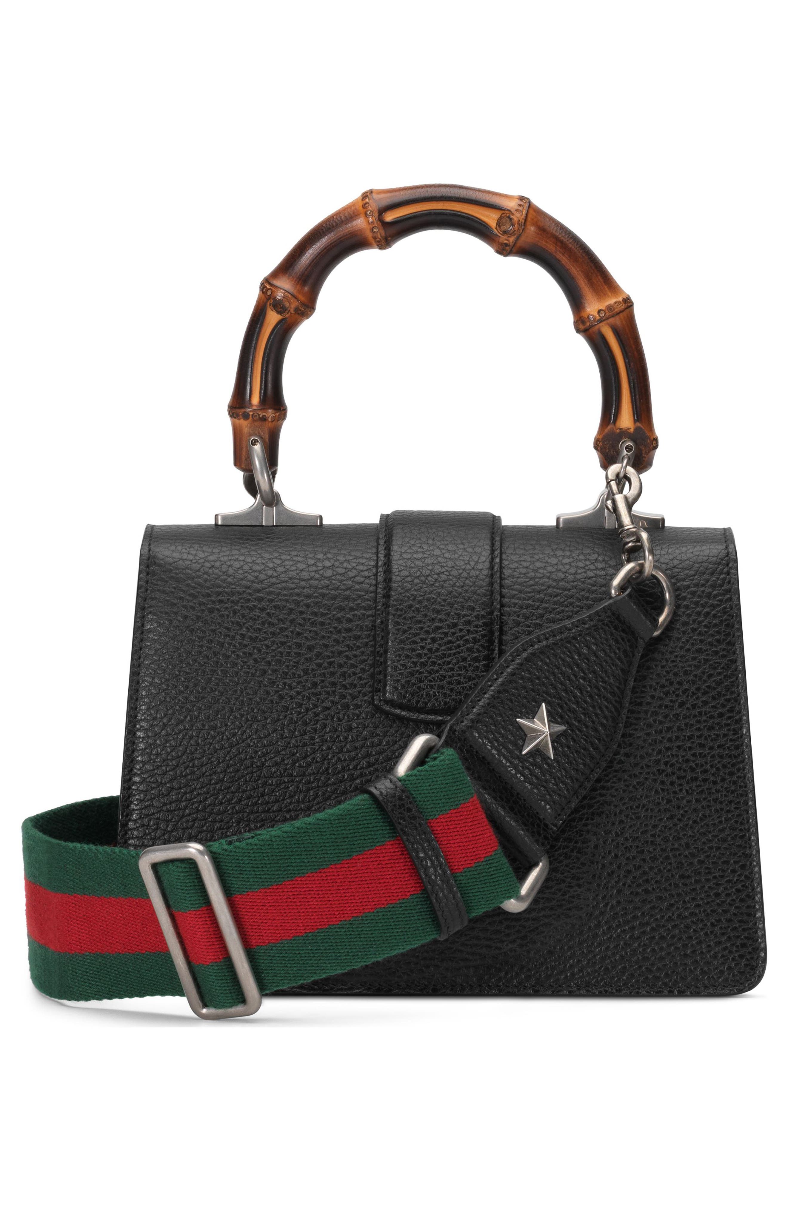 Gucci Mini Leather Satchel, Alternate, color, 