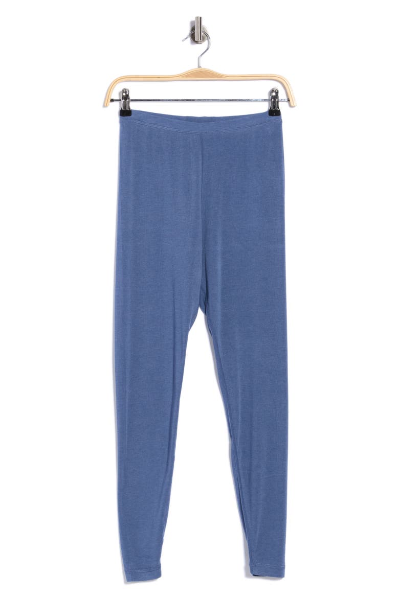 Plaid Leggings, Main, color, LIGHT INDIGO BLUE