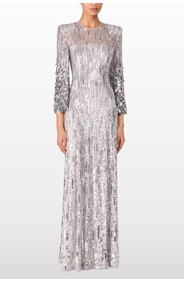 Jenny Packham Nymph Gown, Alternate, color, Ammonite