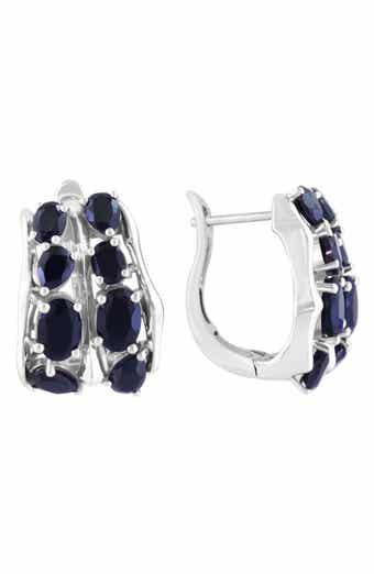 Onyx Hoop Earrings