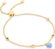 COACH Enamel Heart Slider Bracelet