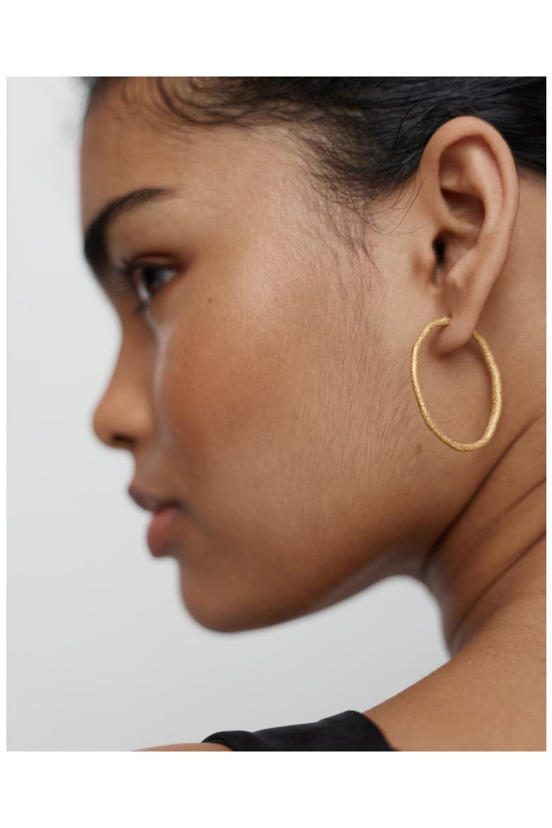 Large Antica Slim Hoop Earrings, Alternate, color, 18K GOLD VERMEIL