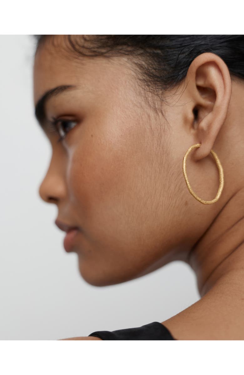 Monica Vinader Large Antica Slim Hoop Earrings, Alternate, color, 18K Gold Vermeil