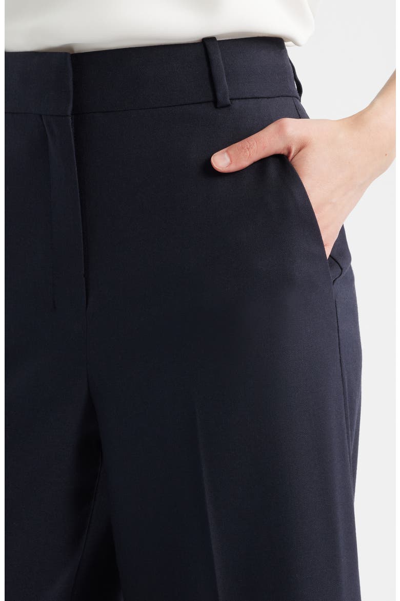 High Waist Flare Leg Pants, Alternate, color, DARK NAVY