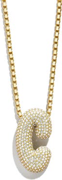 BaubleBar Bubble Initial Pendant Necklace