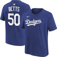 Nike Youth Nike Mookie Betts Royal Los Angeles Dodgers Name & Number T-Shirt