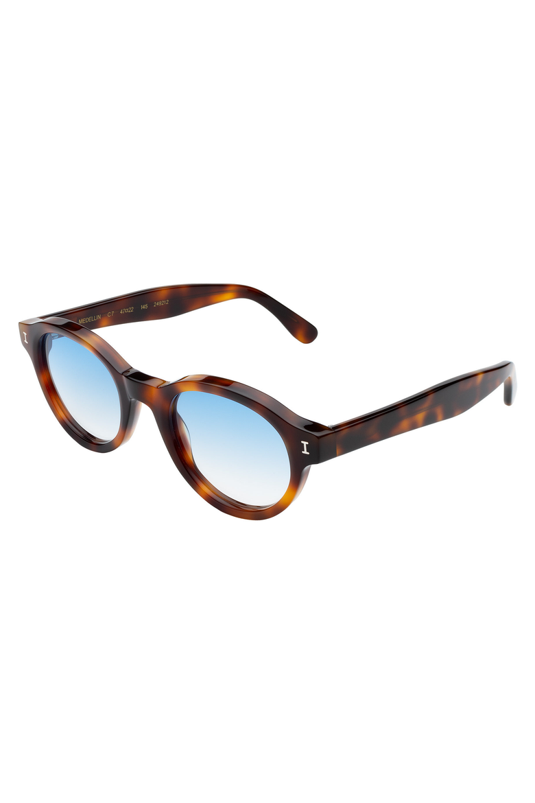 Medellin Sunglasses, Alternate, color, Havana / Blue