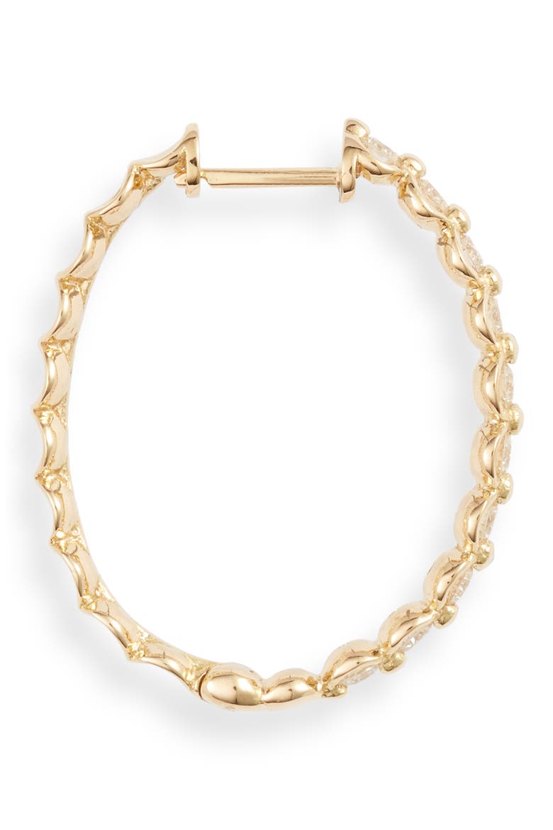 Monaco Diamond Hoop Earrings   (Nordstrom Exclusive), Alternate, color, YELLOW GOLD/ DIAMOND