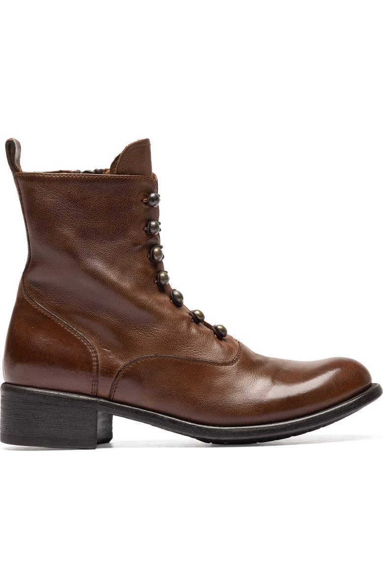 Officine Creative Lis 006 Leather Zipped Boots, Alternate, color, Brown