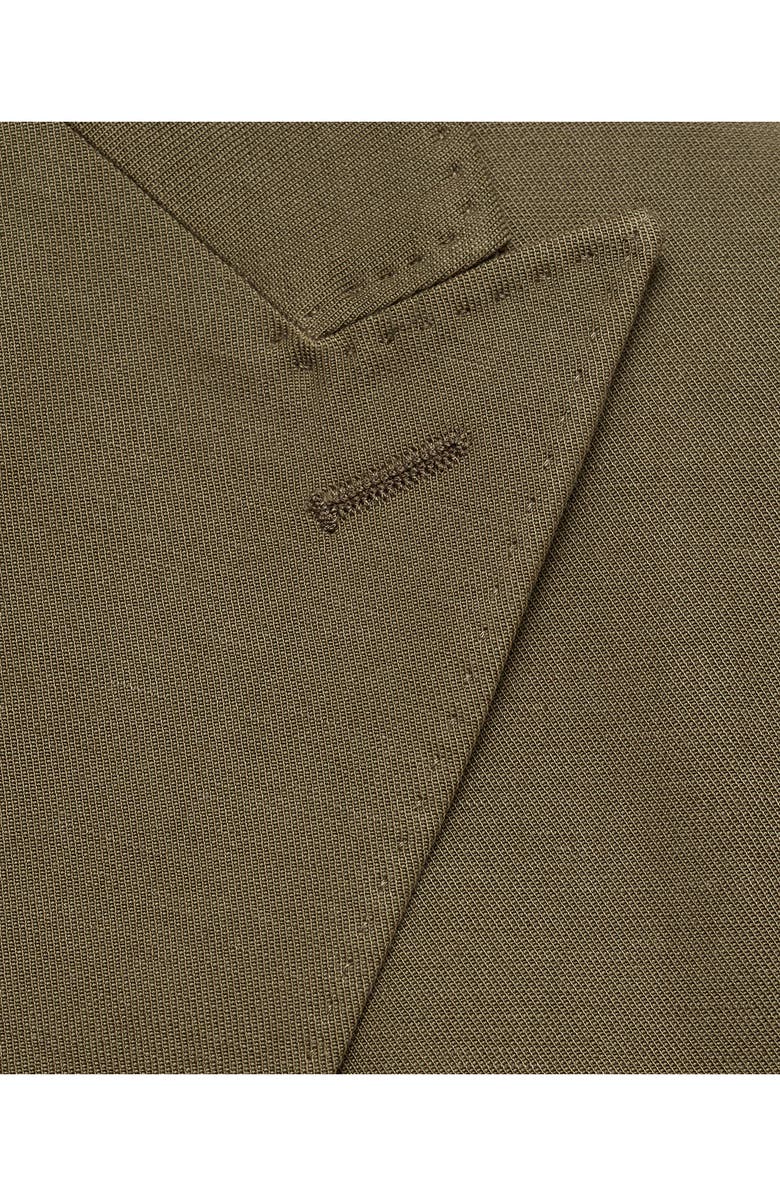 MANGO Slim Fit Lyocell & Cotton Blend Sport Coat, Alternate, color, Khaki Green