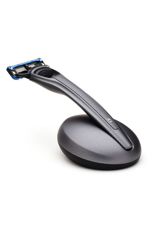 BOLIN WEBB X1 Matte Red Razor and Stand Set in Matte Graphite at Nordstrom