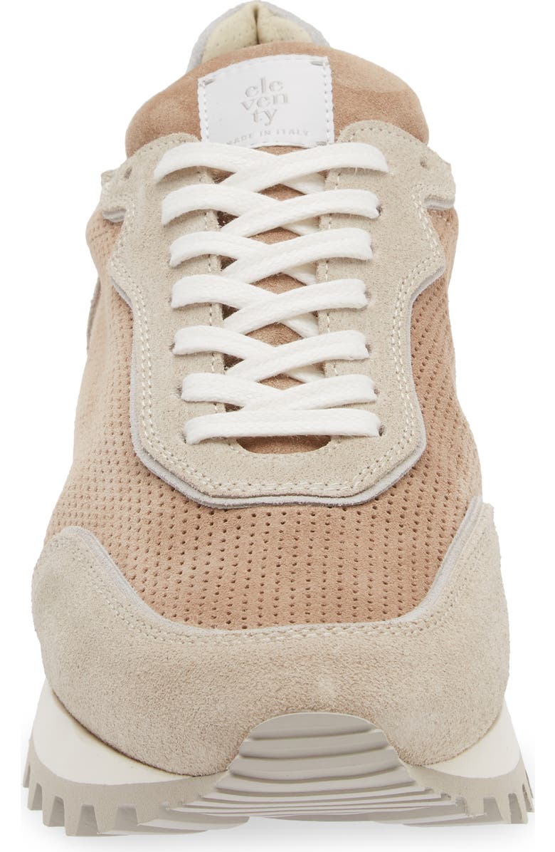 Eleventy Perforated Low Top Sneaker, Alternate, color,