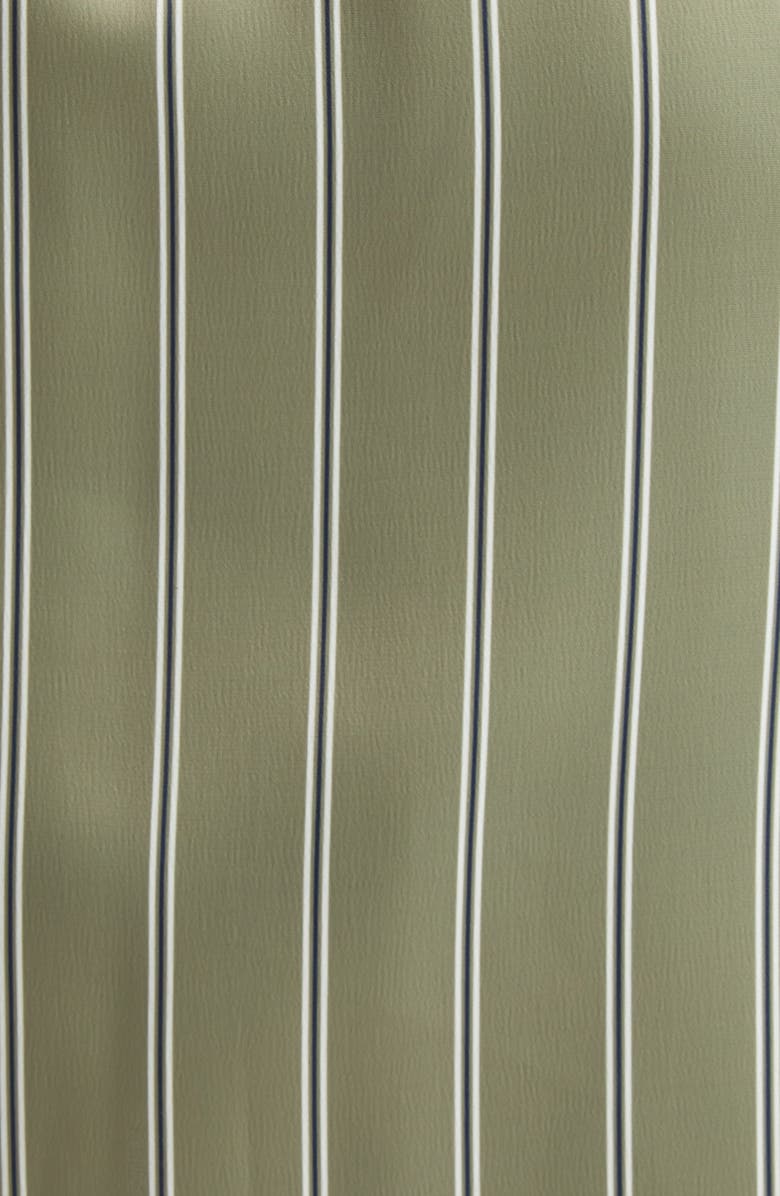 Ramy Brook Theodora Stripe Long Sleeve Dress, Alternate, color, Safari Green Seaside