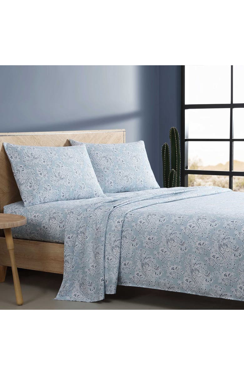 Wrangler Prairieland Paisley Throw Blanket, Alternate, color, Blue