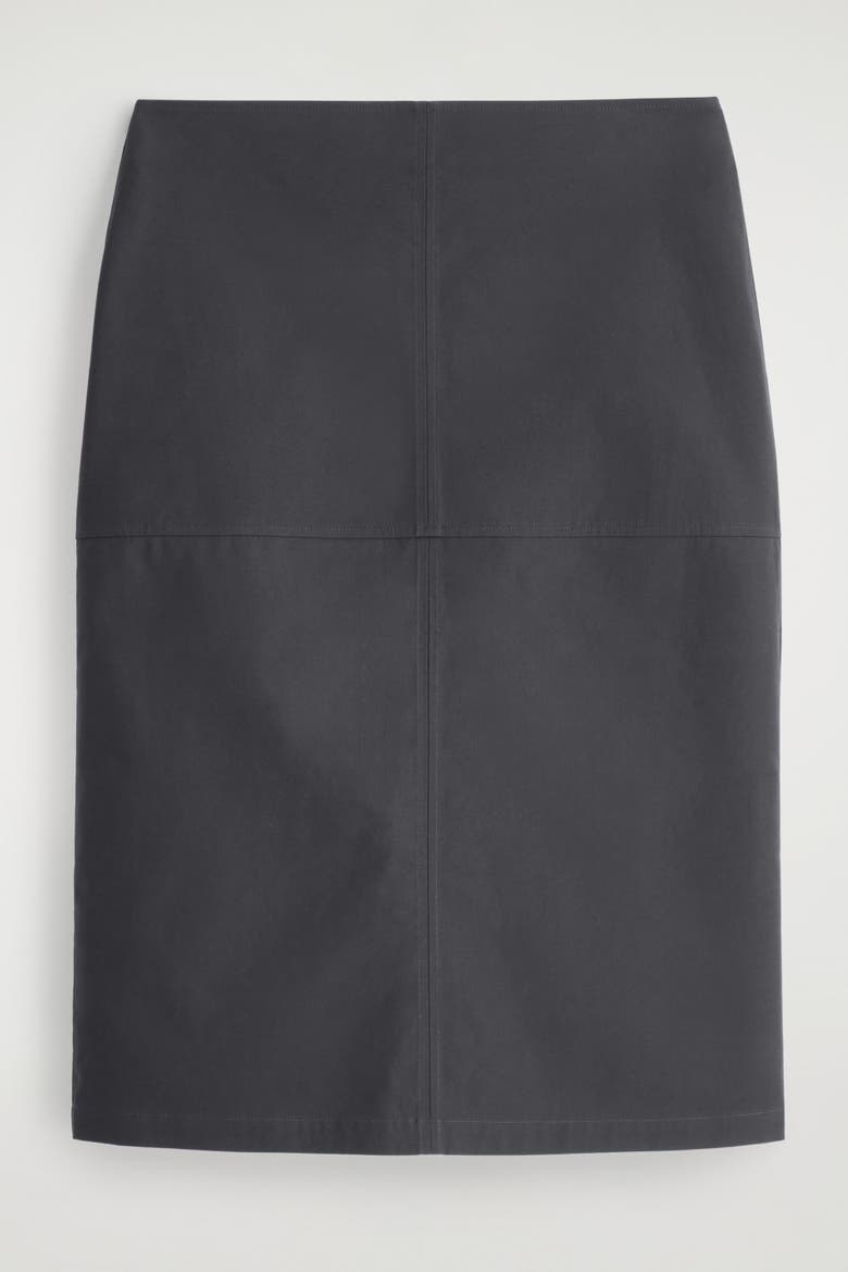 Cotton Pencil Skirt, Alternate, color, GRAY