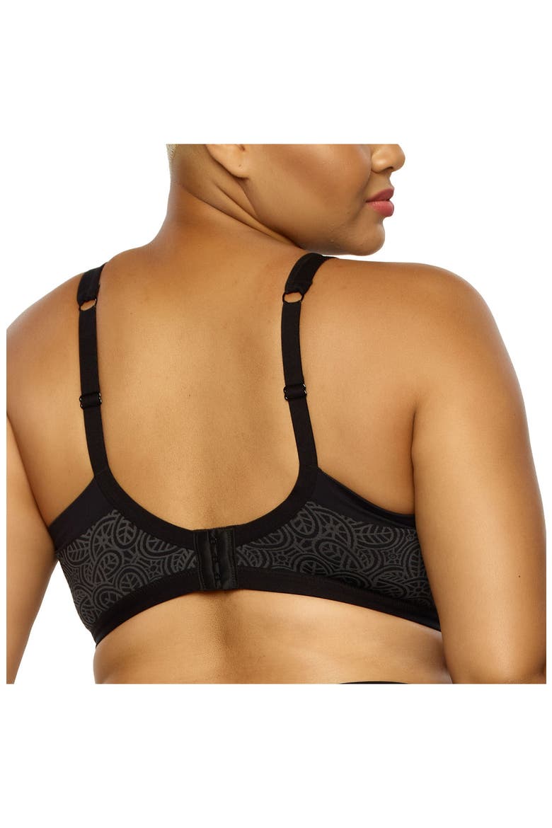 Datura Wire-Free Side Smoother Bra, Alternate, color, BLACK