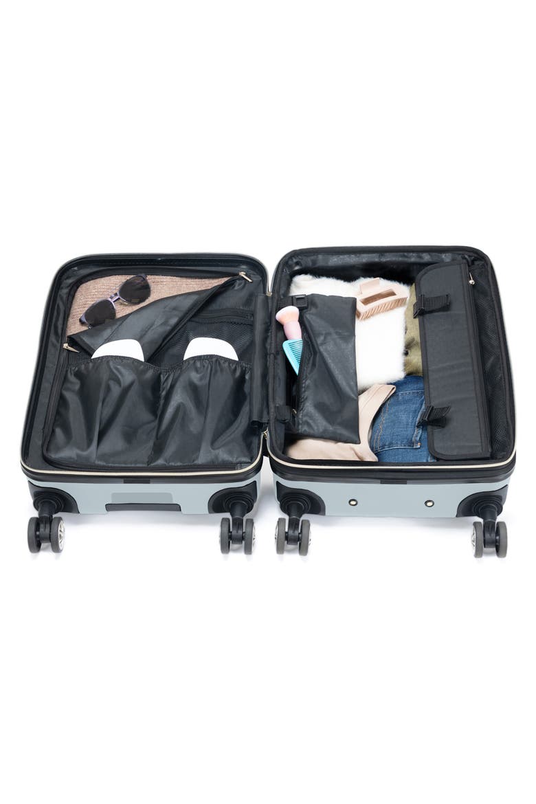 Madison Square 2-Piece Hardside Carry-On Luggage & Backpack Set, Alternate, color, SLATE