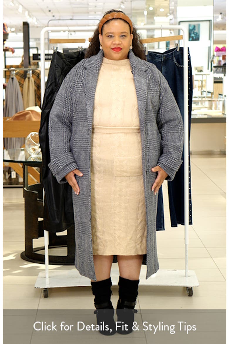 Atlantic Plaid Wool Blend Coat video