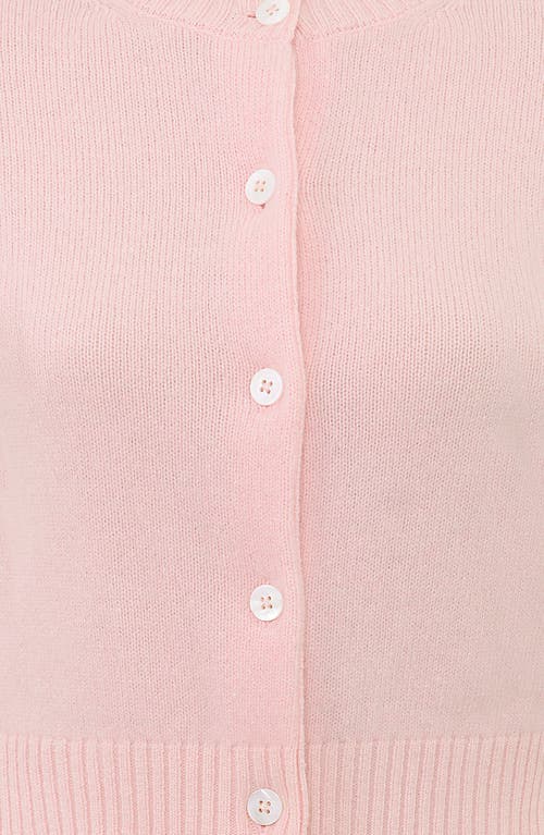 Shop House Of Cb Alliana Wool Cardigan In Icy Pink